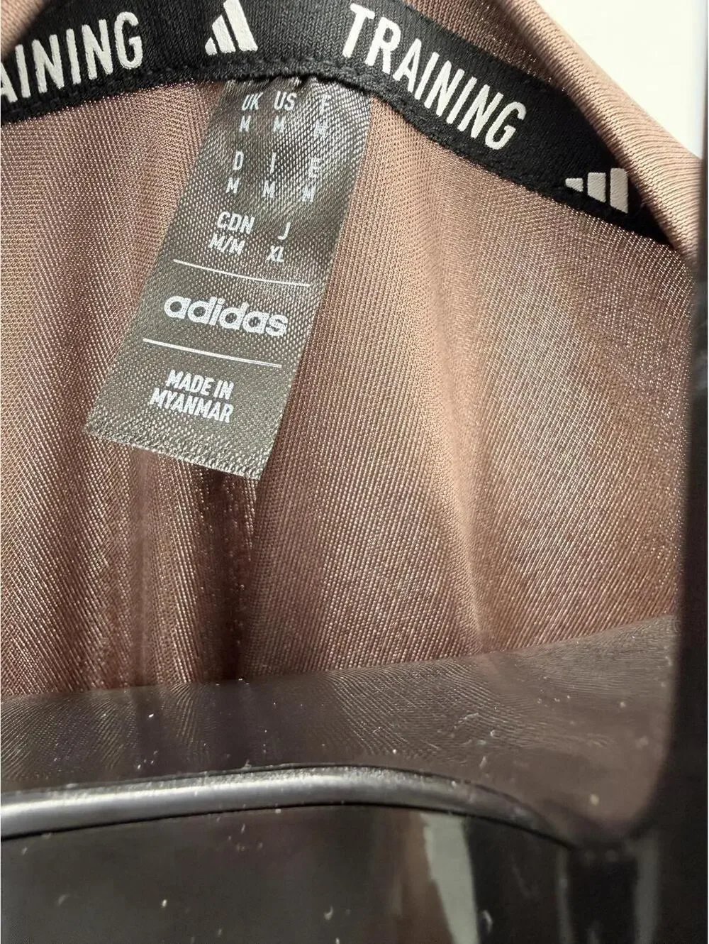 Modern‎ Adidas Training Tee Brown Colorblock Athletic Shirt M
